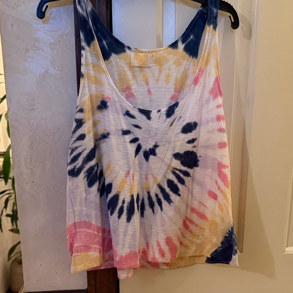 Nation LTD Multicolor Tie-Dye Tank Top